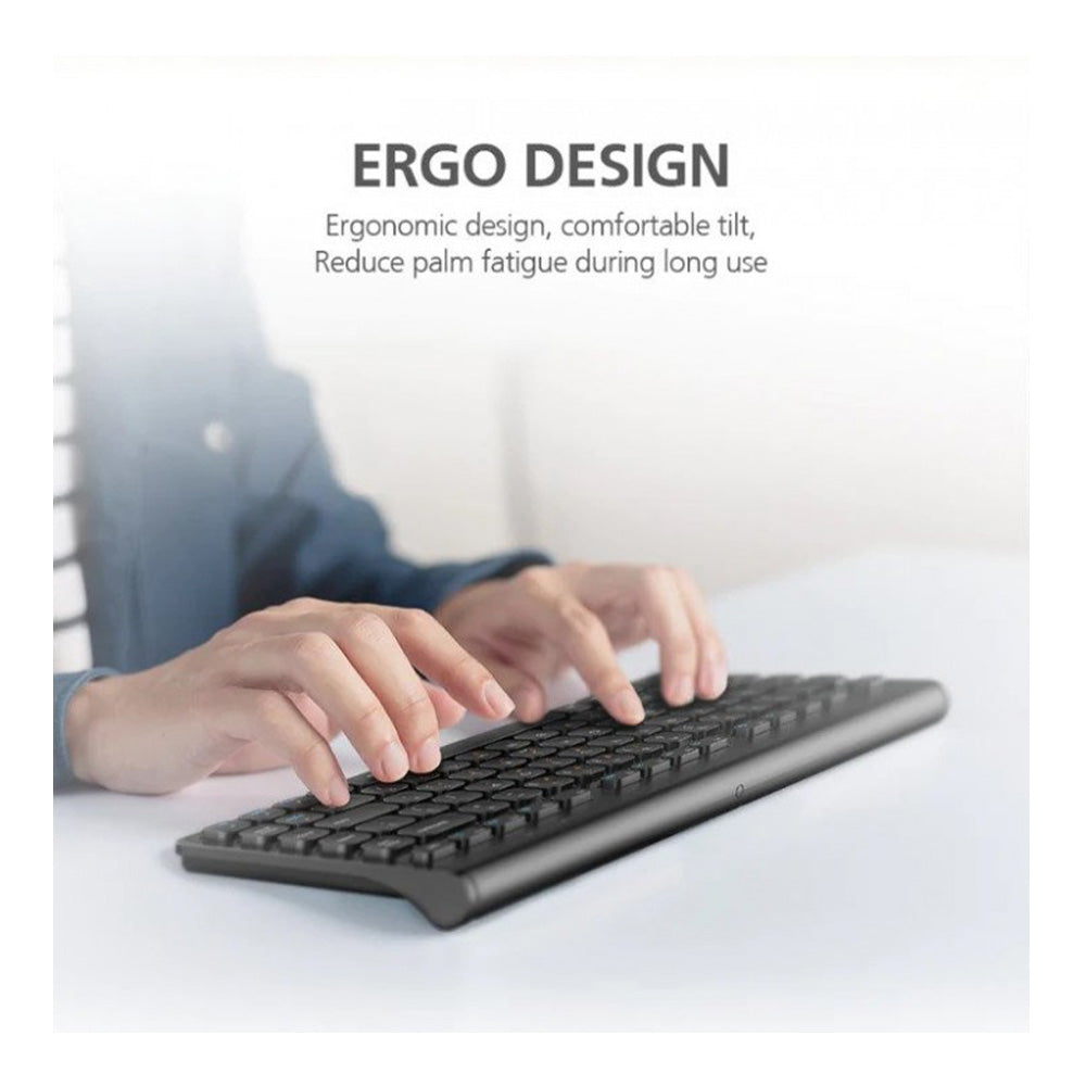 Micropack Classic Wireless Combo Keyboard & Mouse, Black | KM-203W