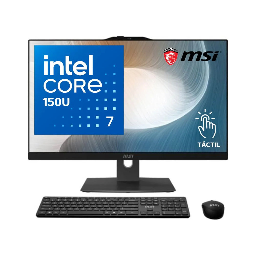 MSI AM242TP 1M-839US Core 7-150U 24-inch Full HD Touch screen All in One White Desktop