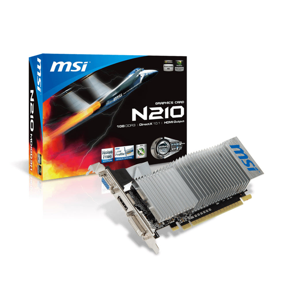 MSI N210-MD1GD3H/LP Graphics Card