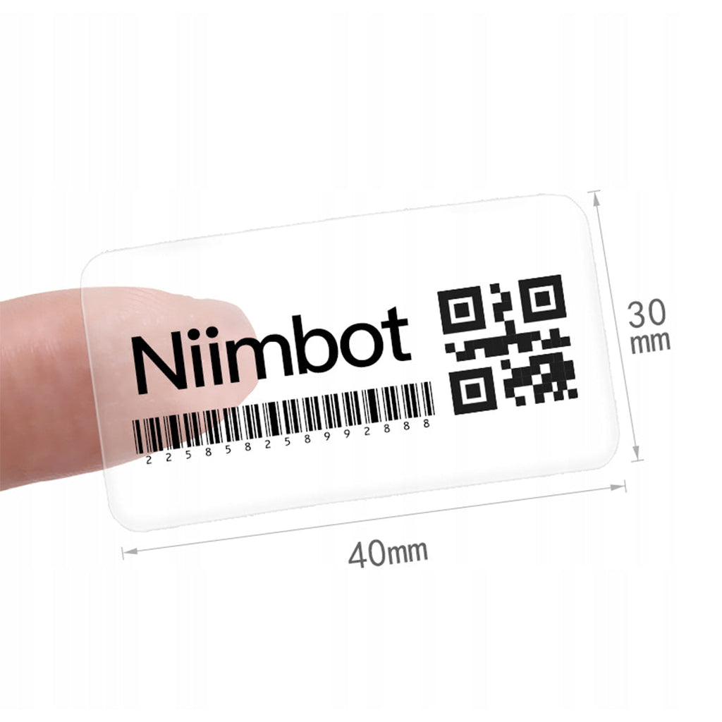 NIIMBOT Label Stickers Series B 40×30mm Transparent