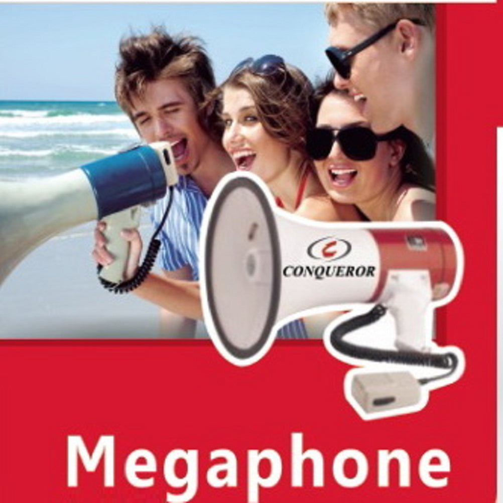 Conqueror Megaphone Speaker 50 Watt with Volume & Voice Recording - G228