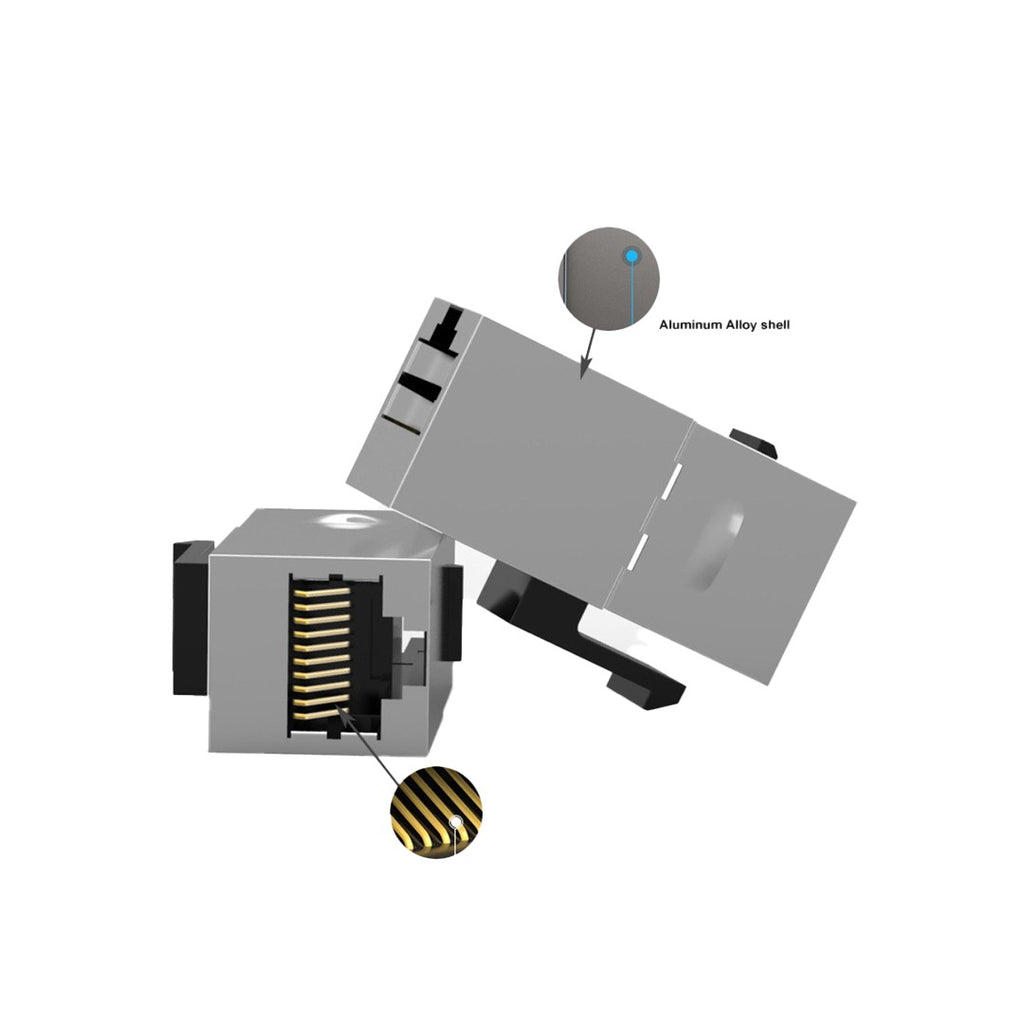 Conqueror CAT 6 Female To Female Keystone Jack 8P8C Plug - P255