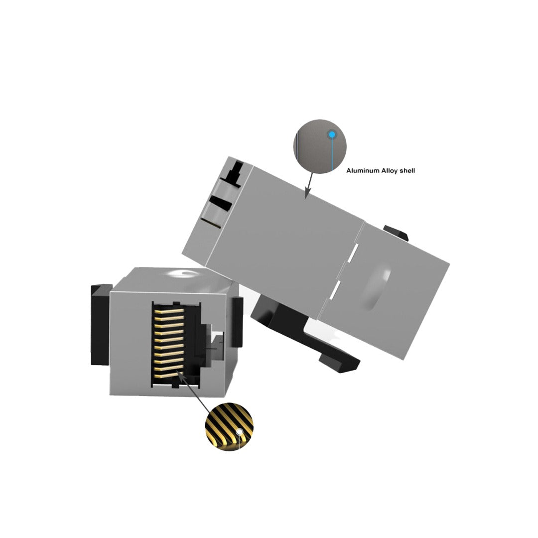 Conqueror CAT 6 Female To Female Keystone Jack 8P8C Plug - P255