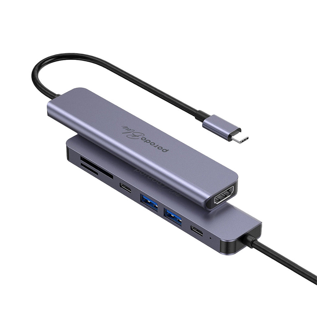 Porodo Blue 7-in-1 USB-C Hub