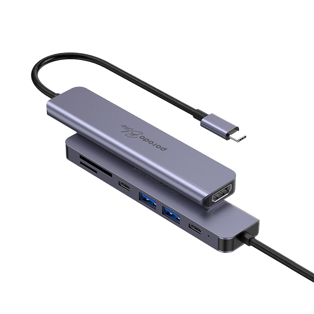 Porodo Blue 7-in-1 USB-C Hub