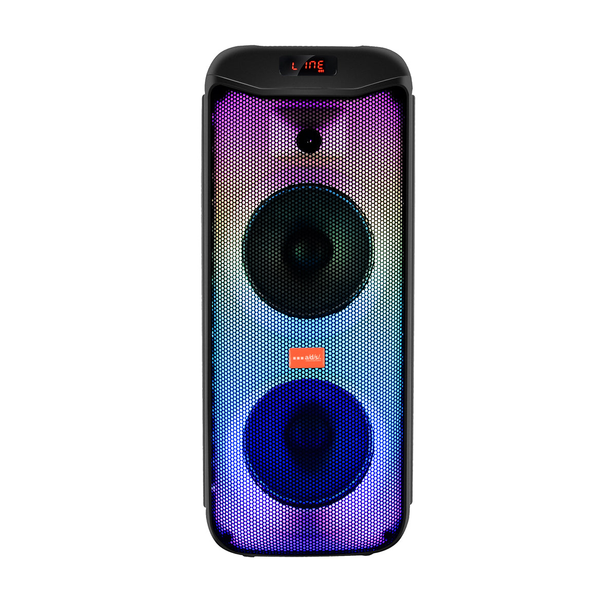 ADS Multimedia Bluetooth 2X 6 Inch Speaker with Fire Flame LED Light 250 Watt - TFY206B