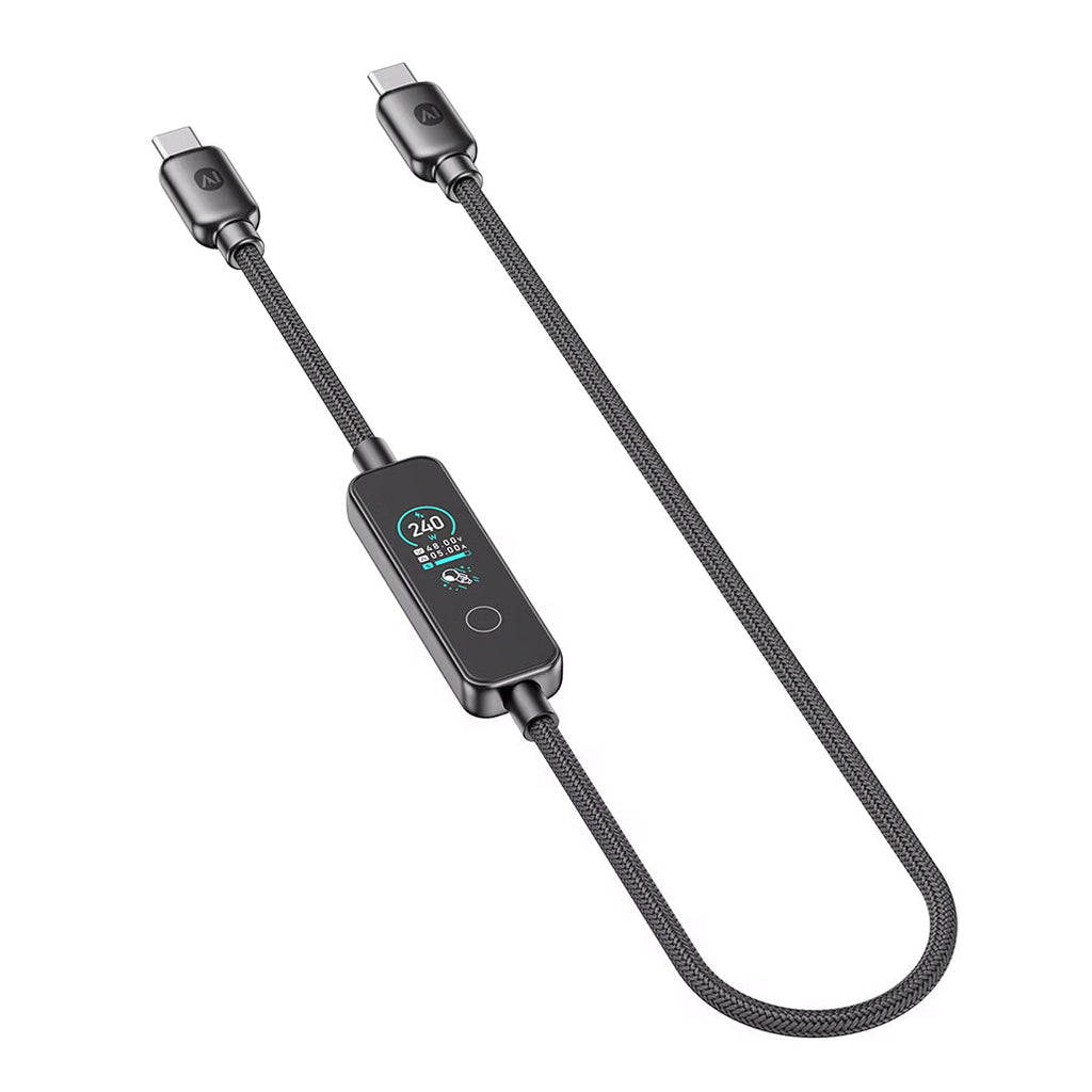Powerology 240W C to C cable with TFT Display