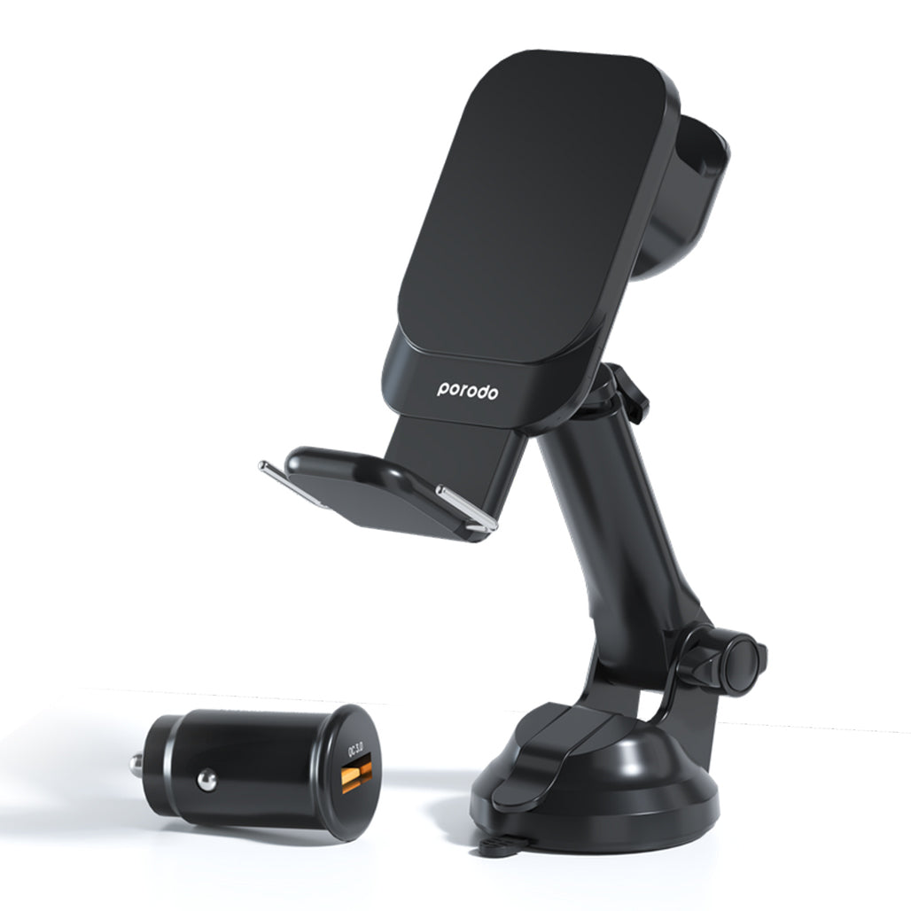 Porodo 3in1 MagSafe Car Mount, 15W Wireless Fast Charging