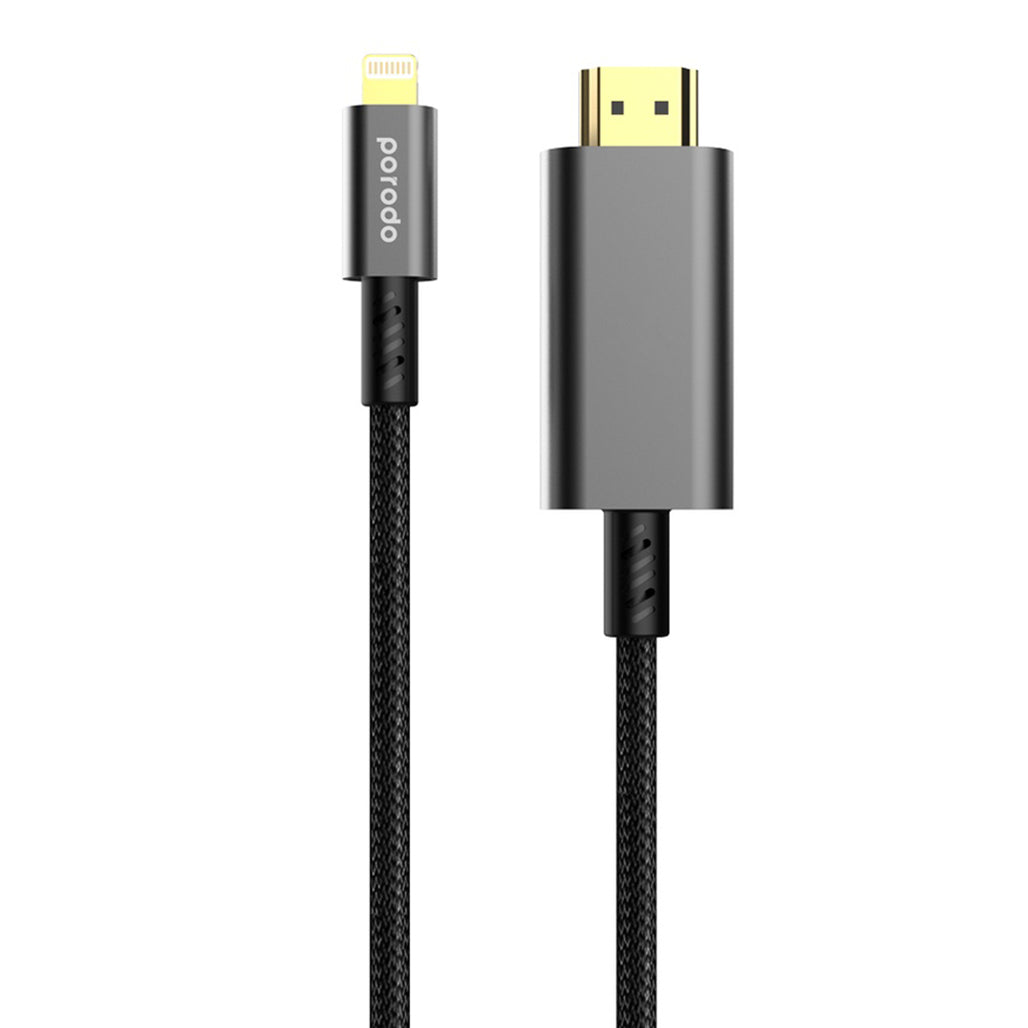 Porodo 4K HDMI to Type Lighting Cable 1.8M