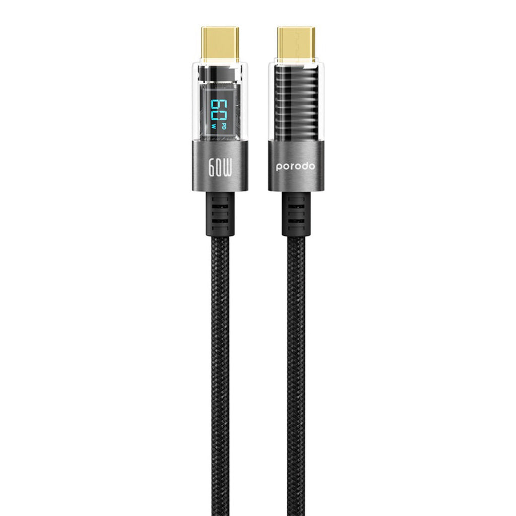 Porodo 60W USB-C to USB-C Braided Charging Cable