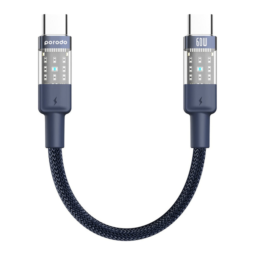 Porodo Braided 60W PD - C to C Fast Charging Cable