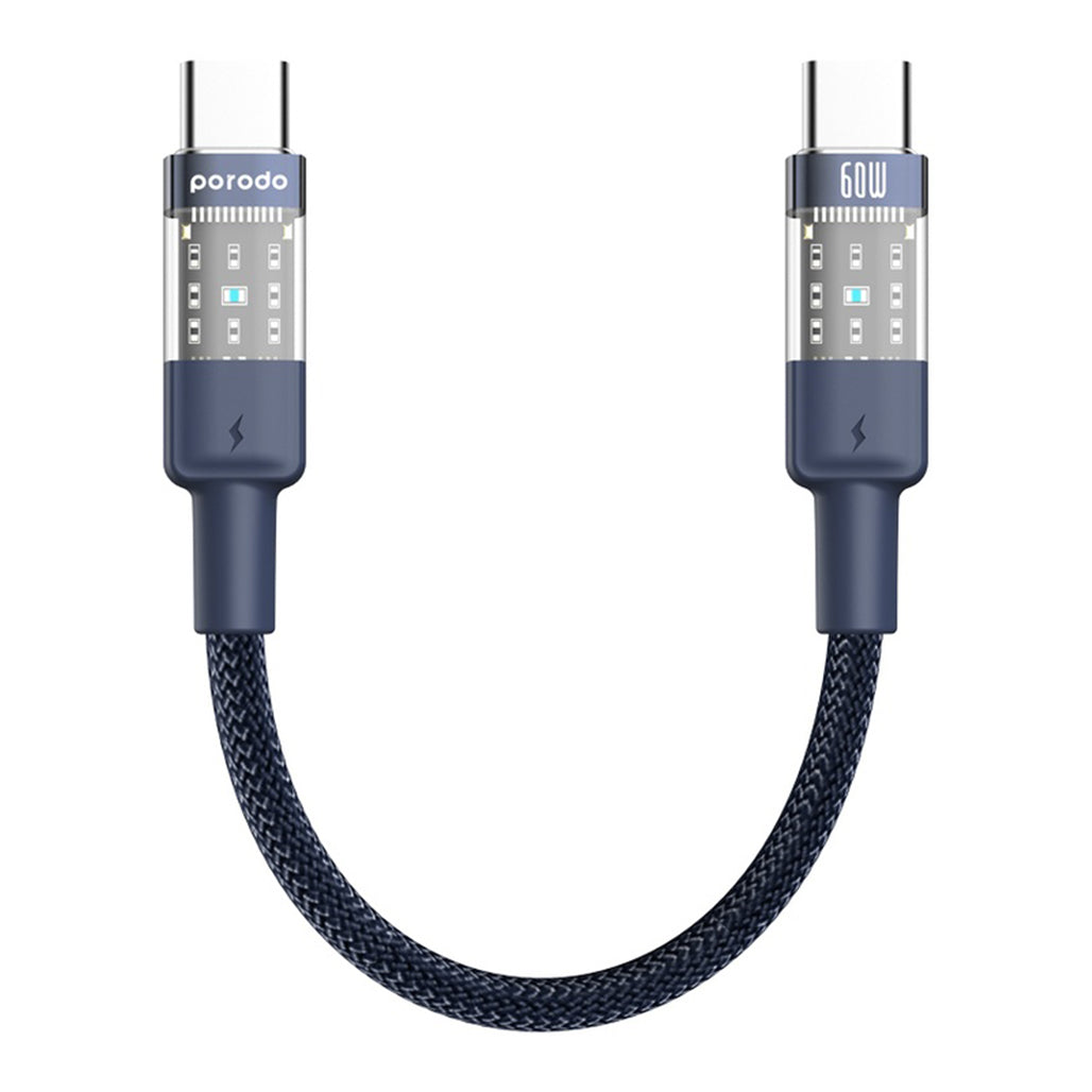 Porodo Braided 60W PD - C to C Fast Charging Cable