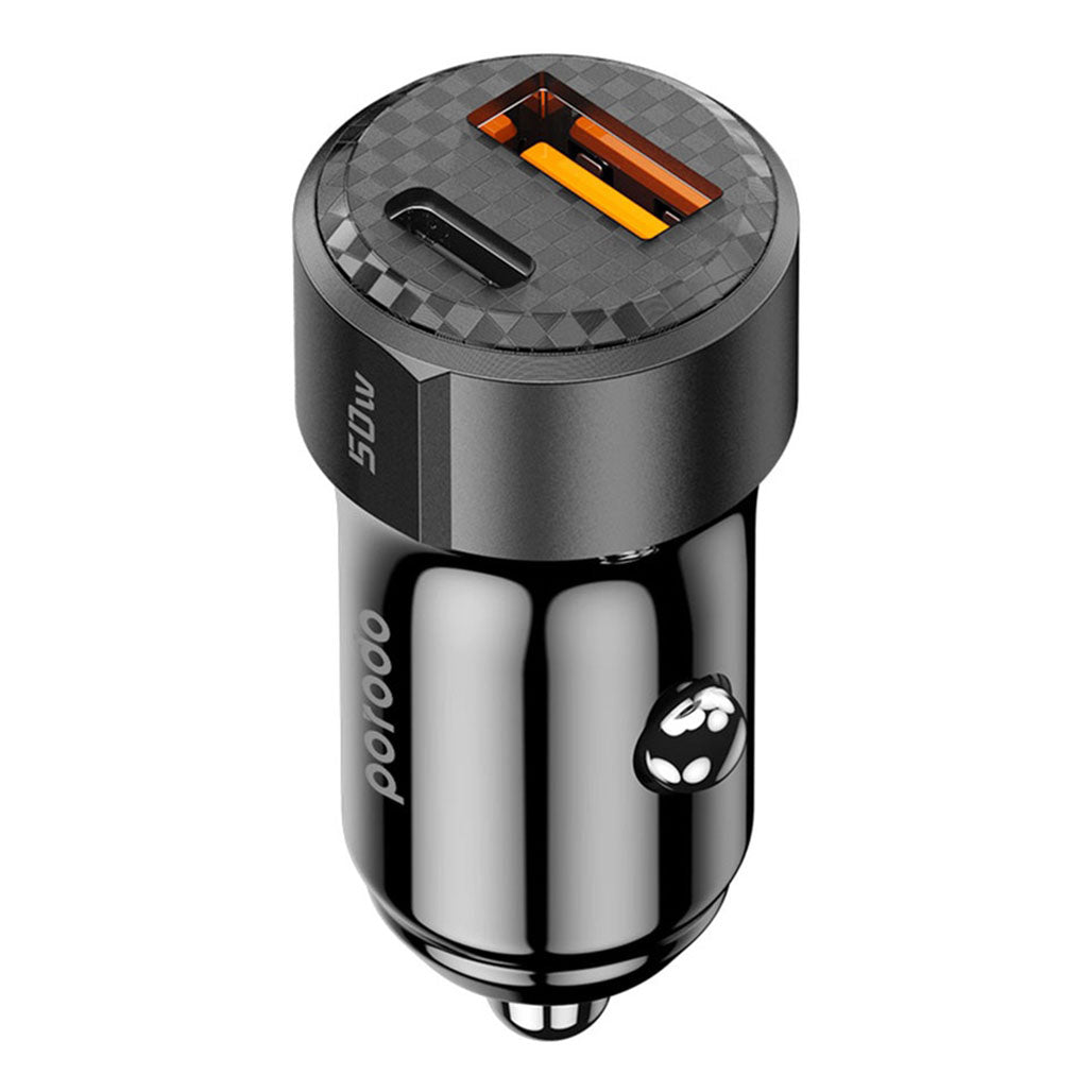 Porodo 50W Dual Port Car Charger PD 20W QC 30W