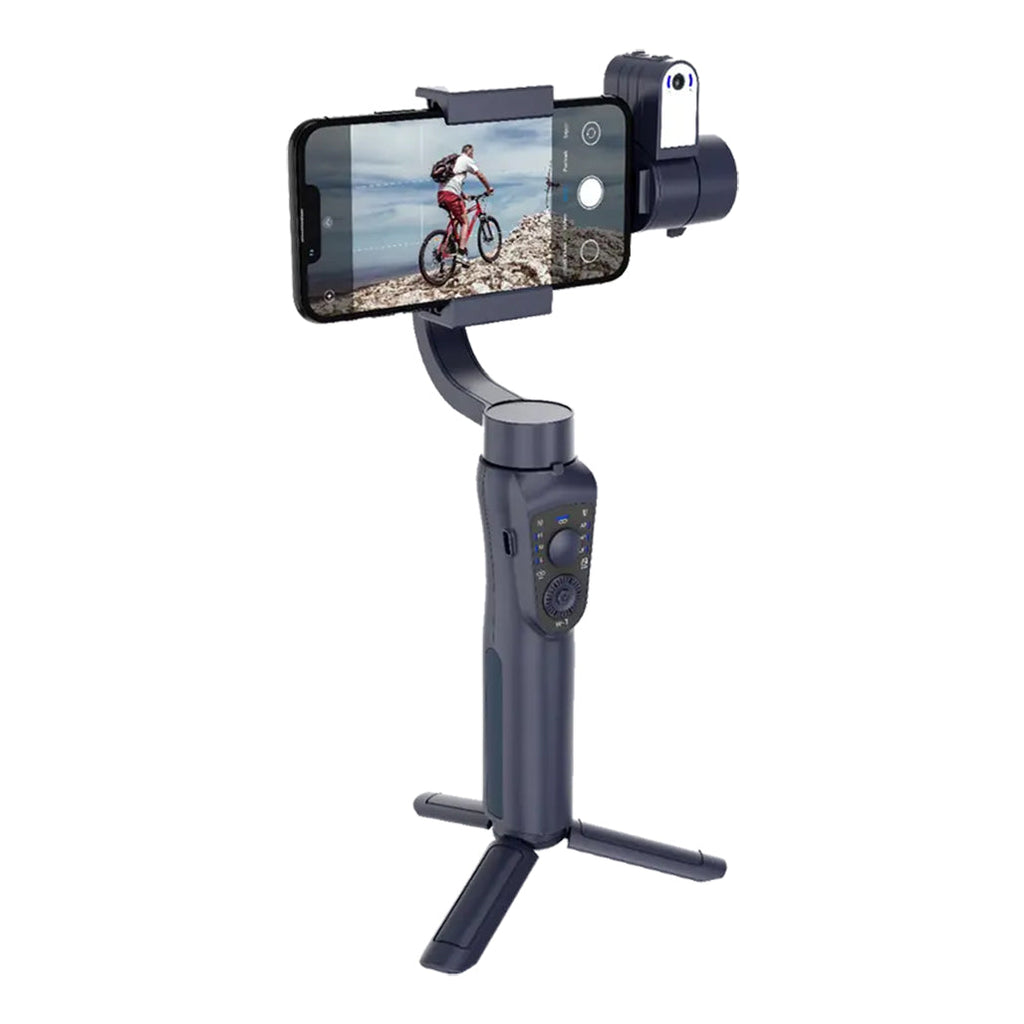 Porodo 3-Axis Ai Tracker & Light Gimbal Stabilizer