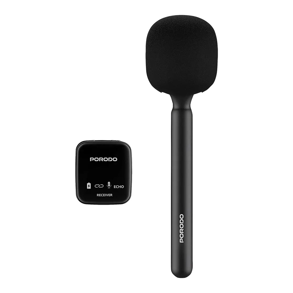 Porodo Dual Wireless Lavalier Microphone