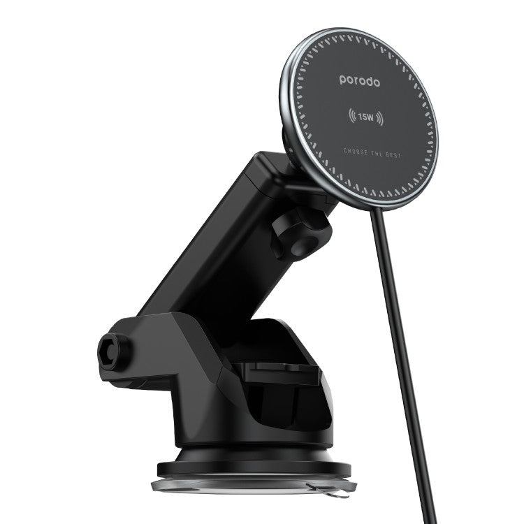 Porodo, 3 In 1 Magnetic Car Charger Mount 15W With 20W PD Car Charger