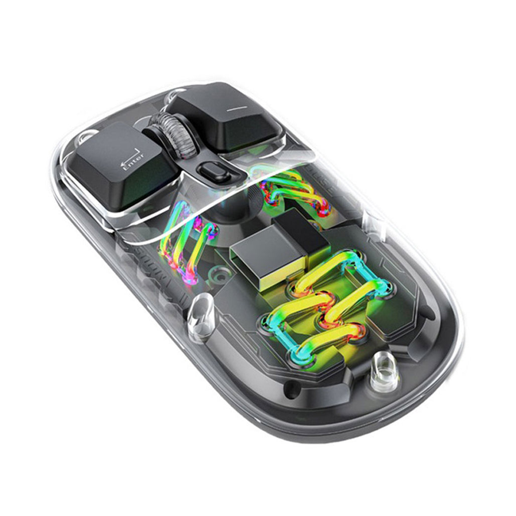 Porodo Transparent Dual-Mode Wireless Mouse