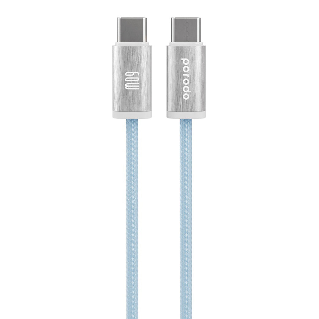 Porodo Woven 60W Type-C to Type-C Cable 1.2M
