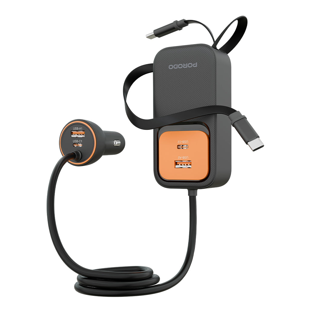 Porodo ENZO Multi-Port Car Charger 135W