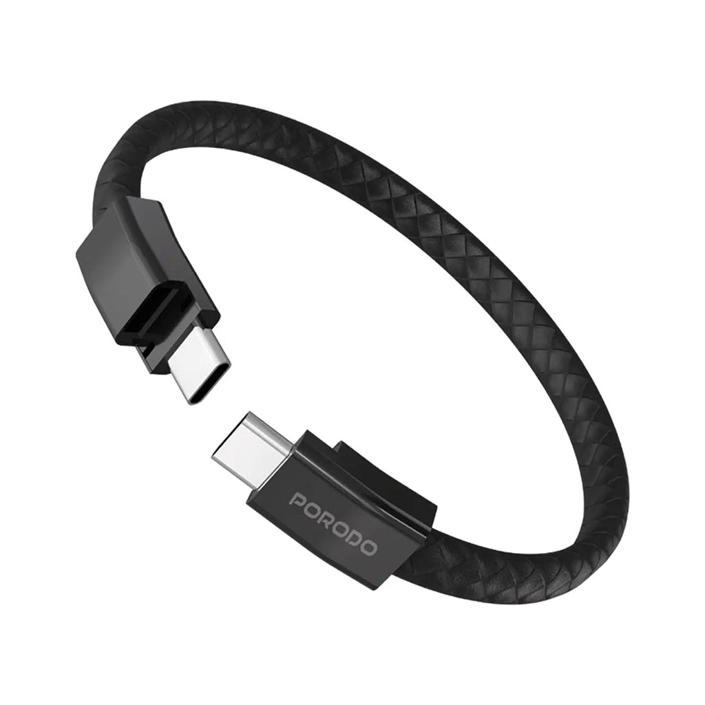 Porodo USB-C to Lightning Wristband Cable Magnetic Steel Clasp