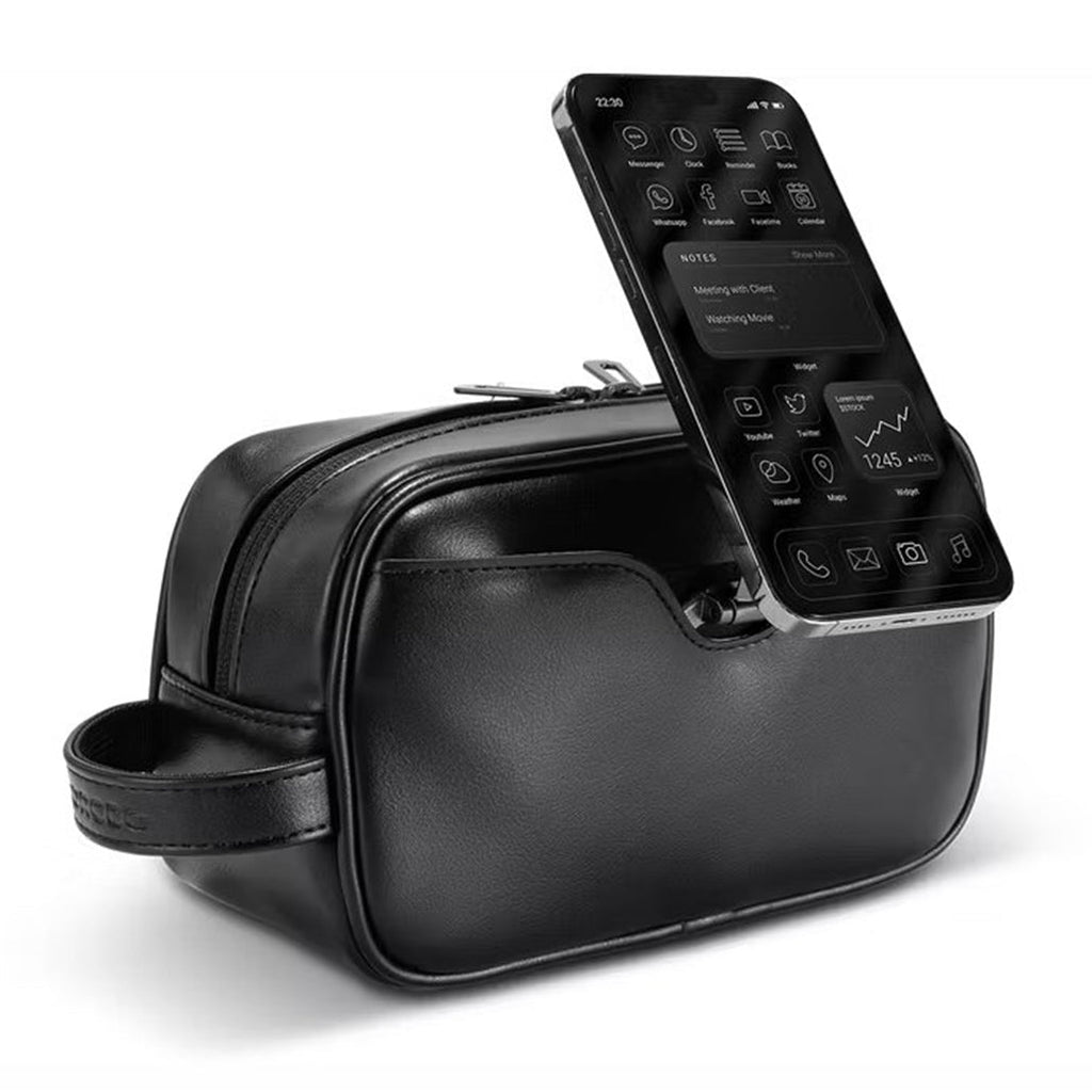 Porodo Lifestyle MagSafe Travel Pouch with Phone Holder - PDLFSTP258BK
