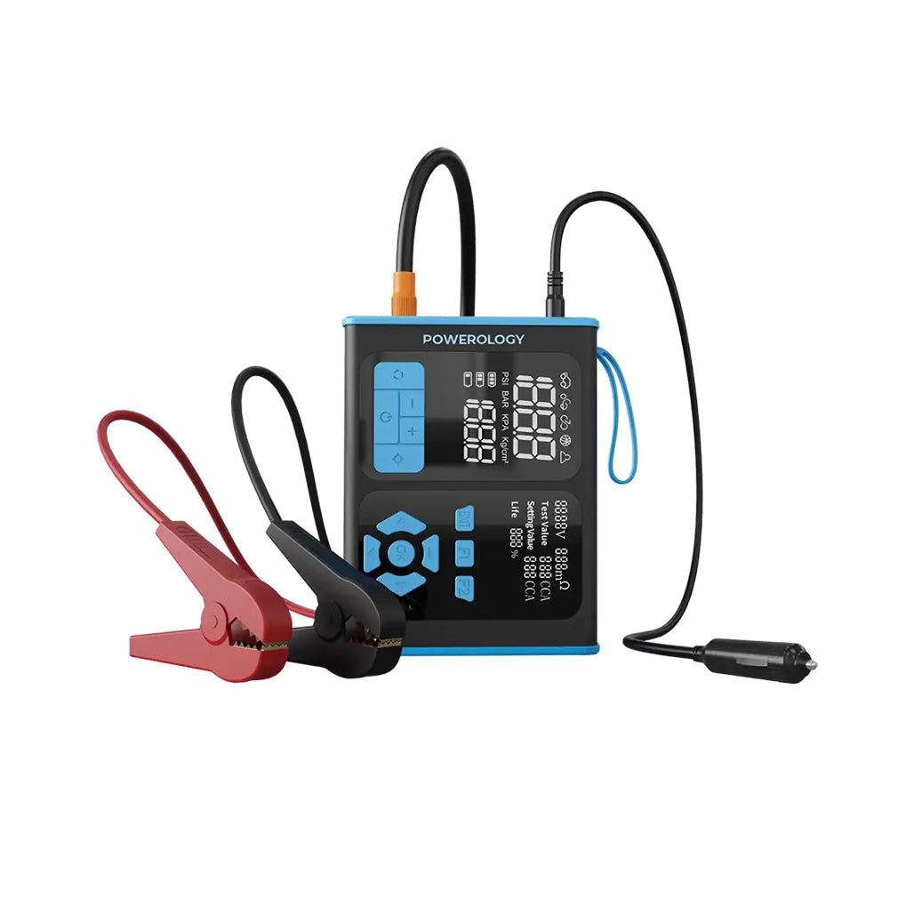 Powerology Portable Car Starter, Air Pump & OBD II Car Diagnostic Tool