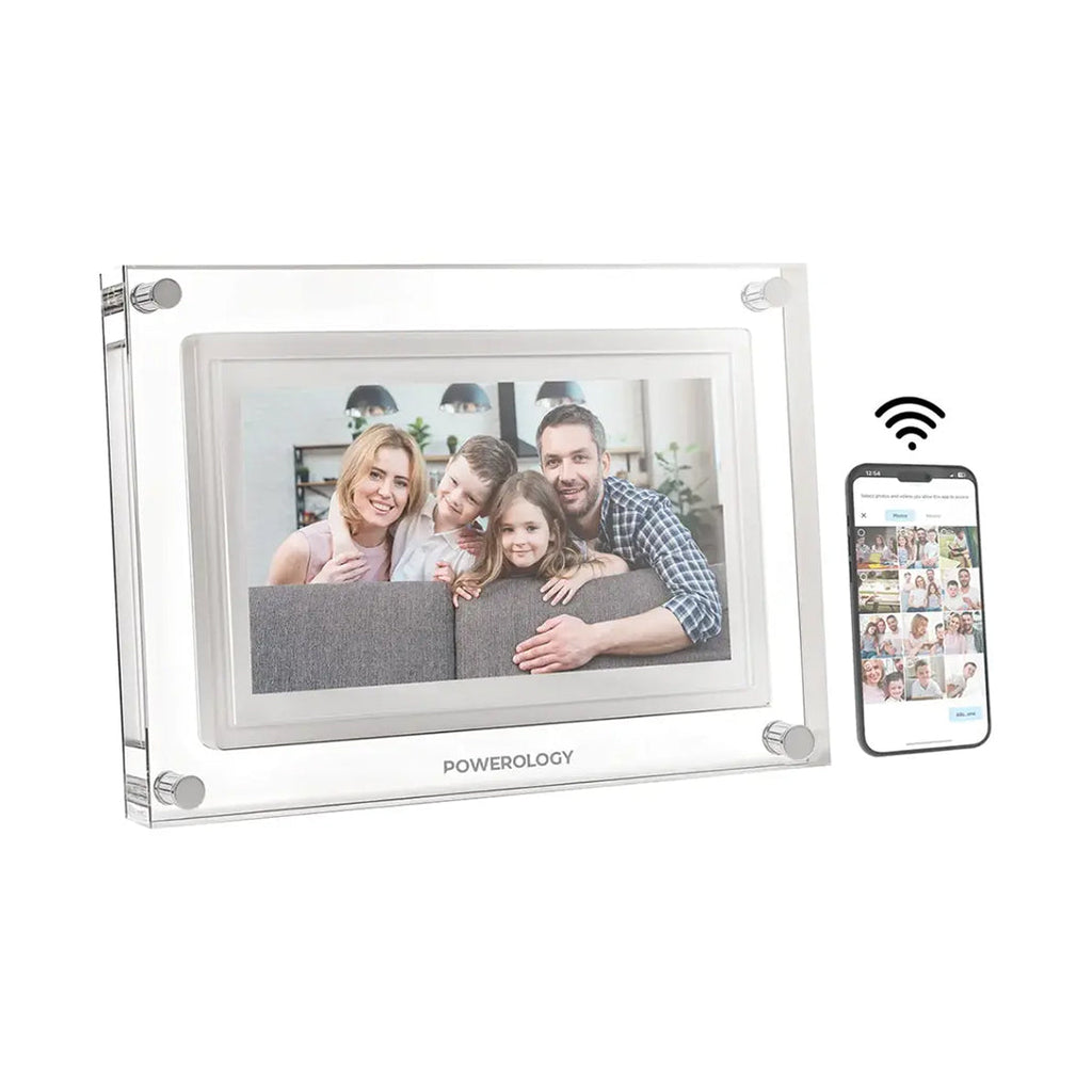 Powerology 10'' Smart Frame Digital Photo Display - White