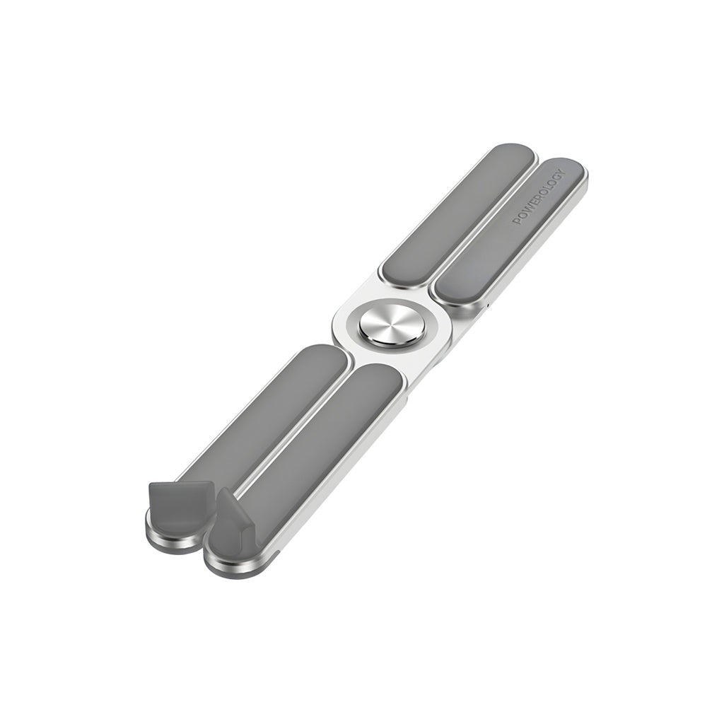 Powerology Adjustable Aluminium Alloy Portable and Foldable Laptop Stand - Silver