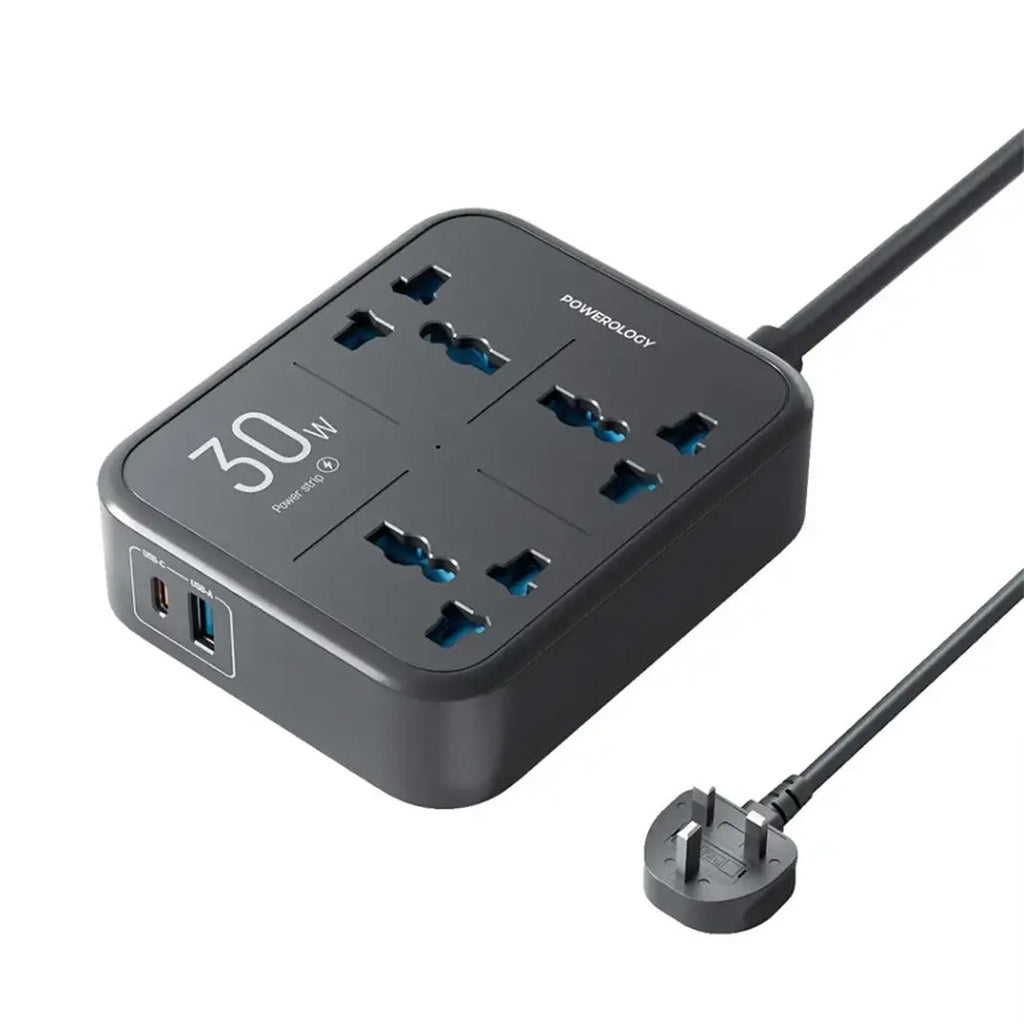Powerology Power Strip 3250W 3AC - Black