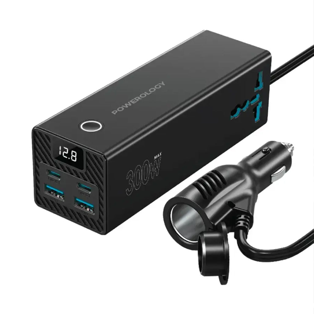 Powerology 300W Universal Car Power Inverter