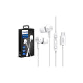 Philips Earphone TAE1120WT/93 USB-C White