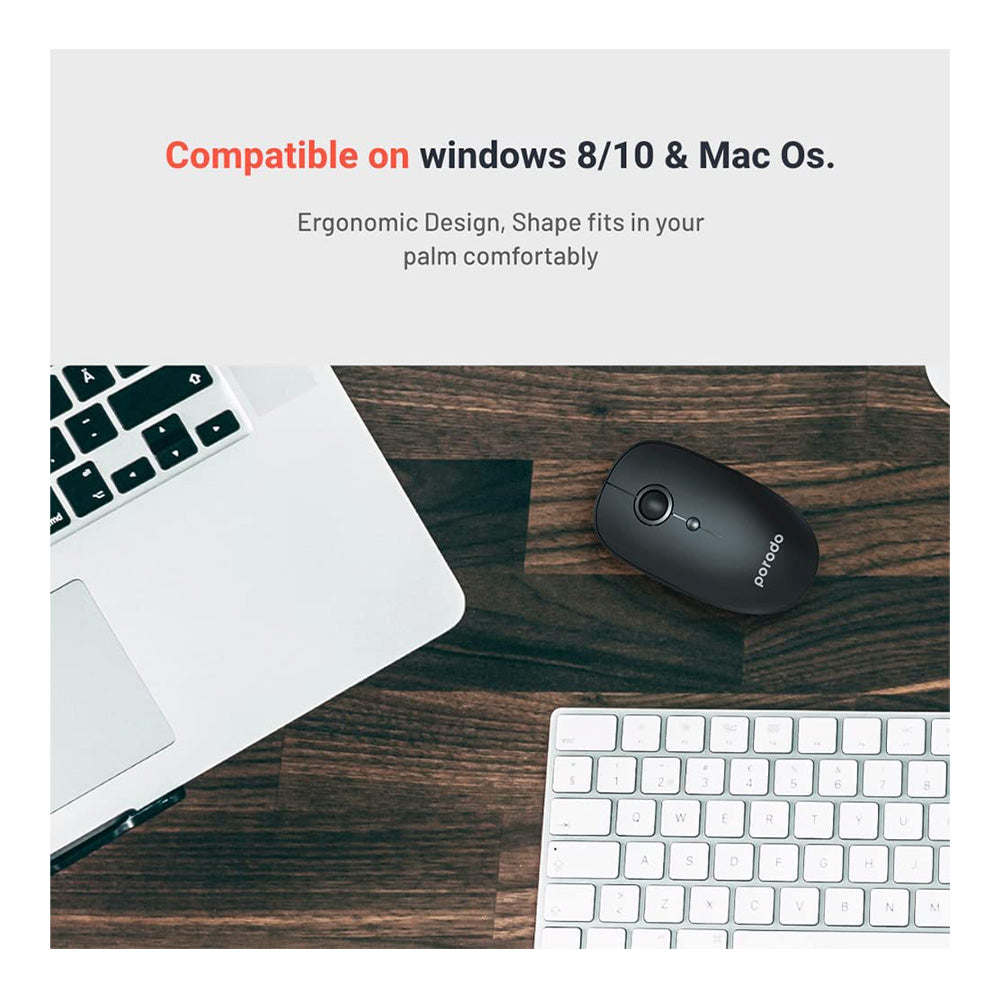 Porodo 2 in 1 Wireless Bluetooth Mouse