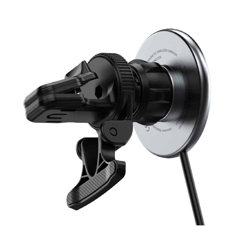 Porodo, 3 In 1 Magnetic Car Charger Mount 15W With 20W PD Car Charger