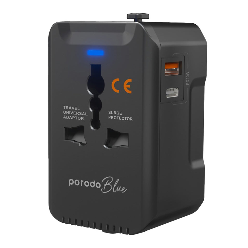 Porodo Blue Dual Port Universal Charger
