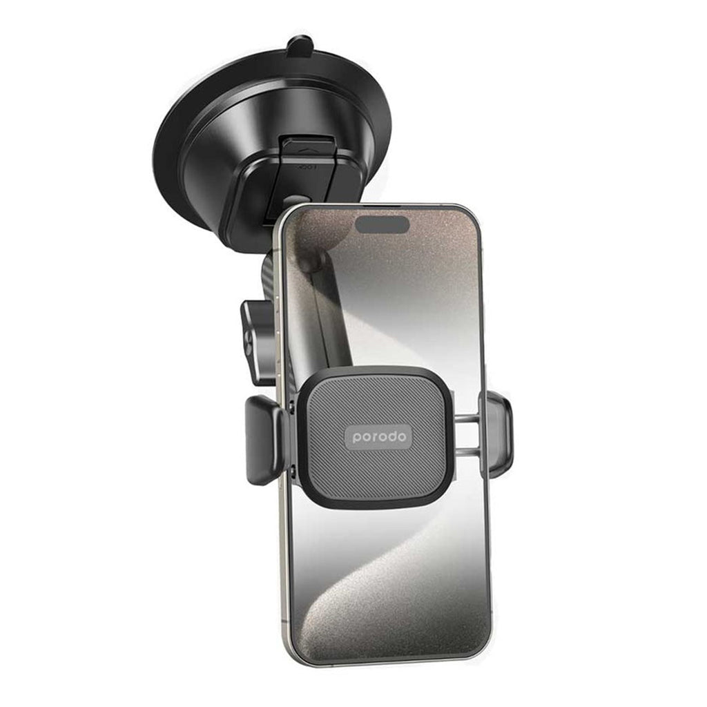 Porodo Cradle Suction Cup Phone Mount with 360° Rotation