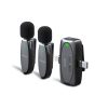 Porodo Dual Connector Lavalier Dual Wireless Mic