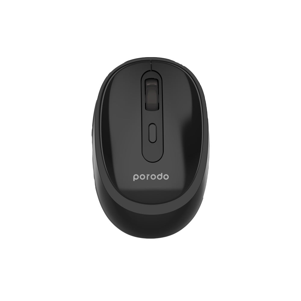 Porodo Dual Mode Wireless Keyboard Mouse Set With Mobile Stand