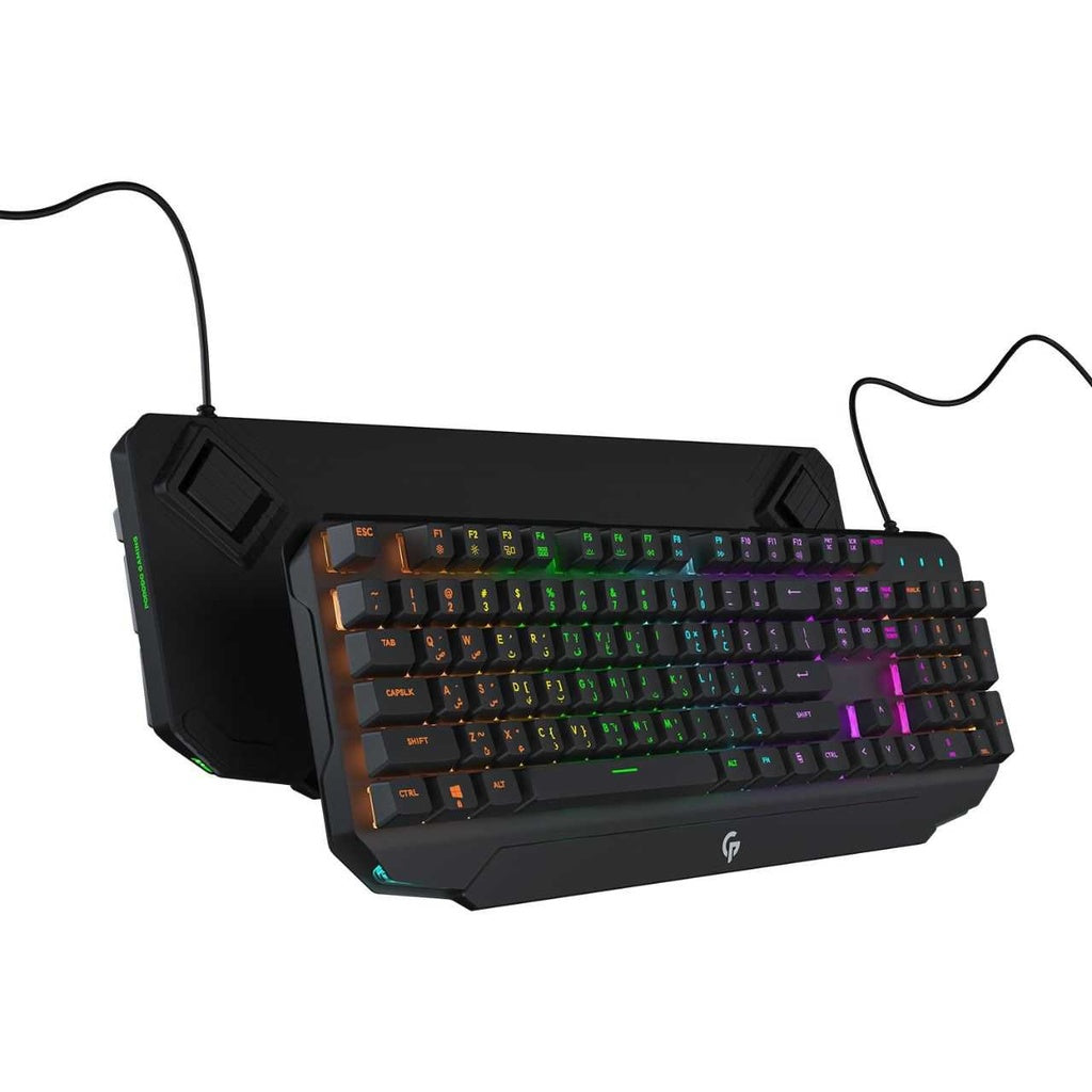 Porodo PDX217 Keyboard Ultra With Rainbow Lighting And Aluminum Panel