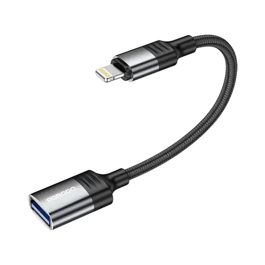 Porodo Lightning OTG Wire - Black