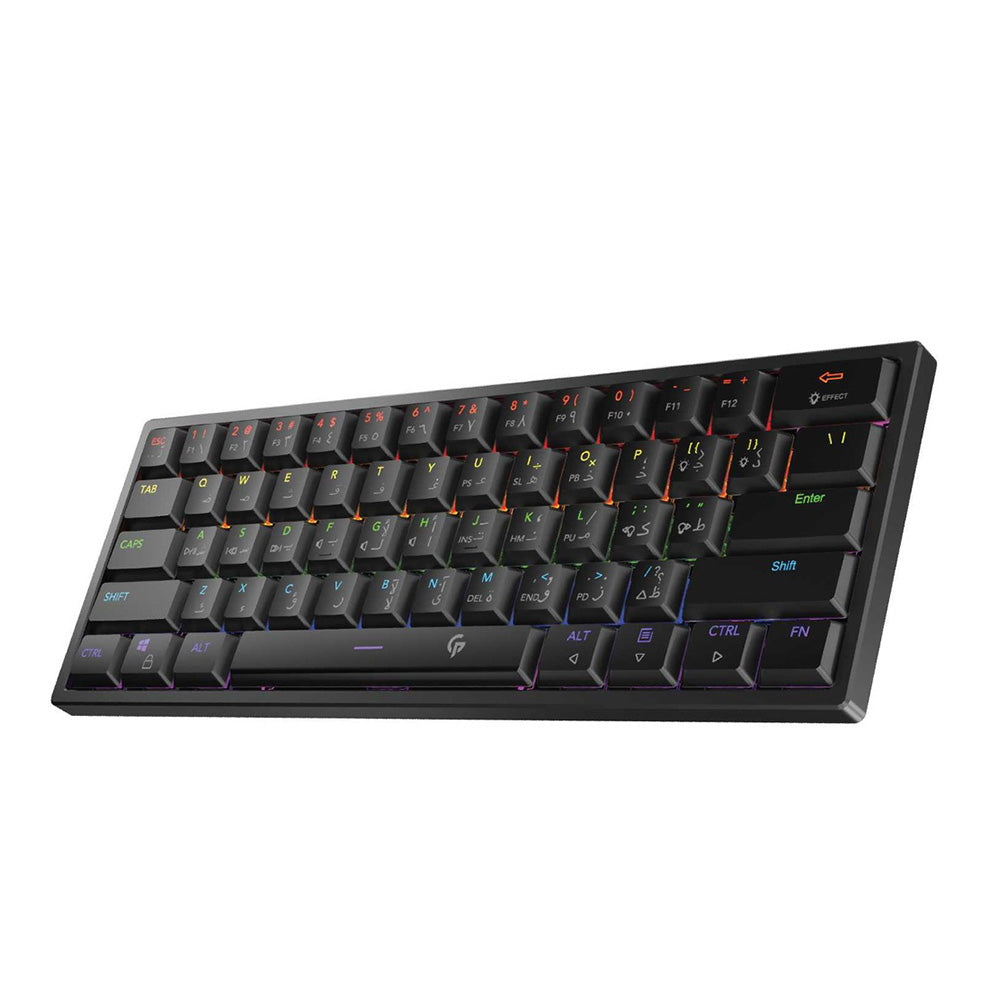Porodo Low-Profile Mechanical TKL Keyboard Rainbow