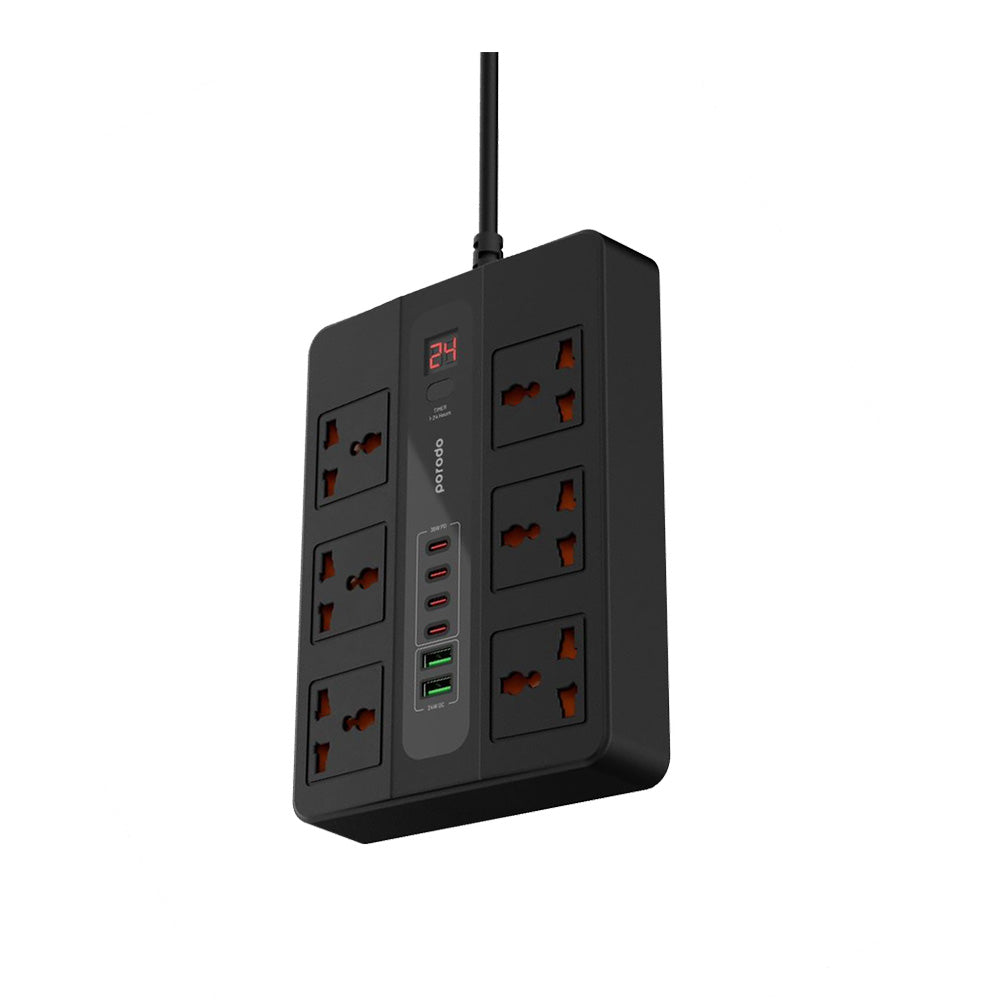 Porodo Multi-Port Super Hub 2M 4 USB-C 2 USB-3000W