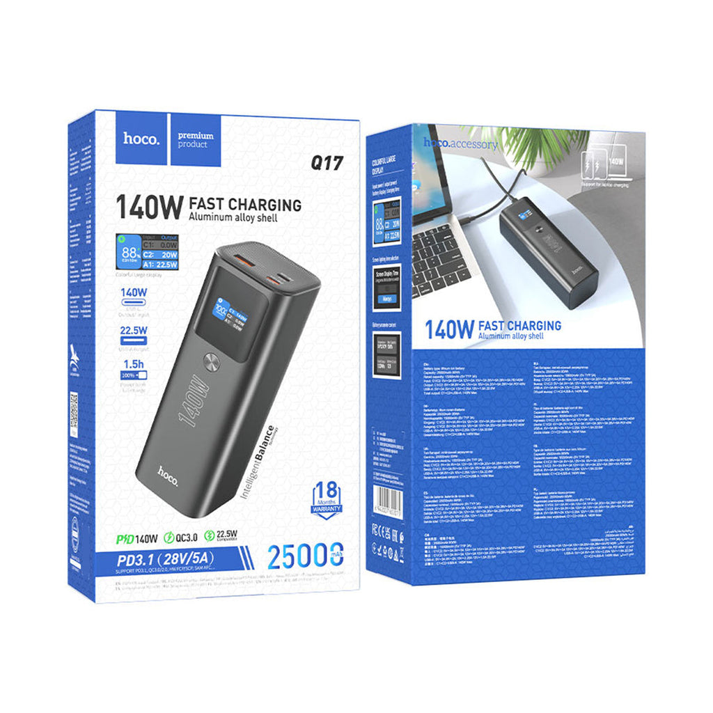 Hoco Q17 PD140W 25000mAh Power bank
