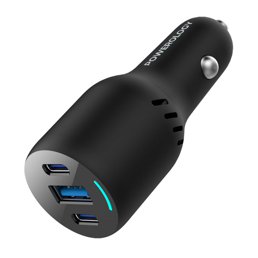 Powerology PD65W + PD20W + QC18W Car Charger