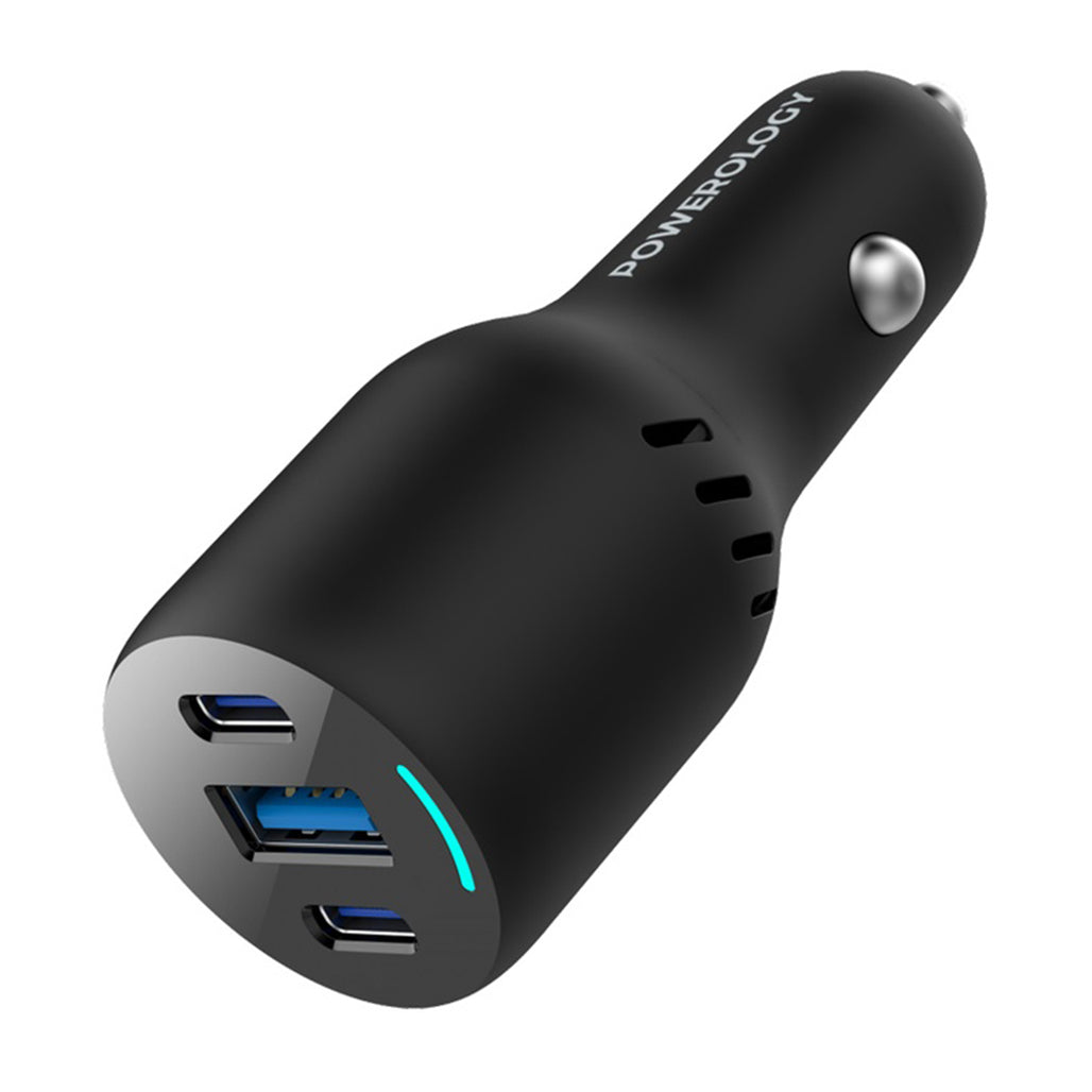 Powerology PD65W + PD20W + QC18W Car Charger