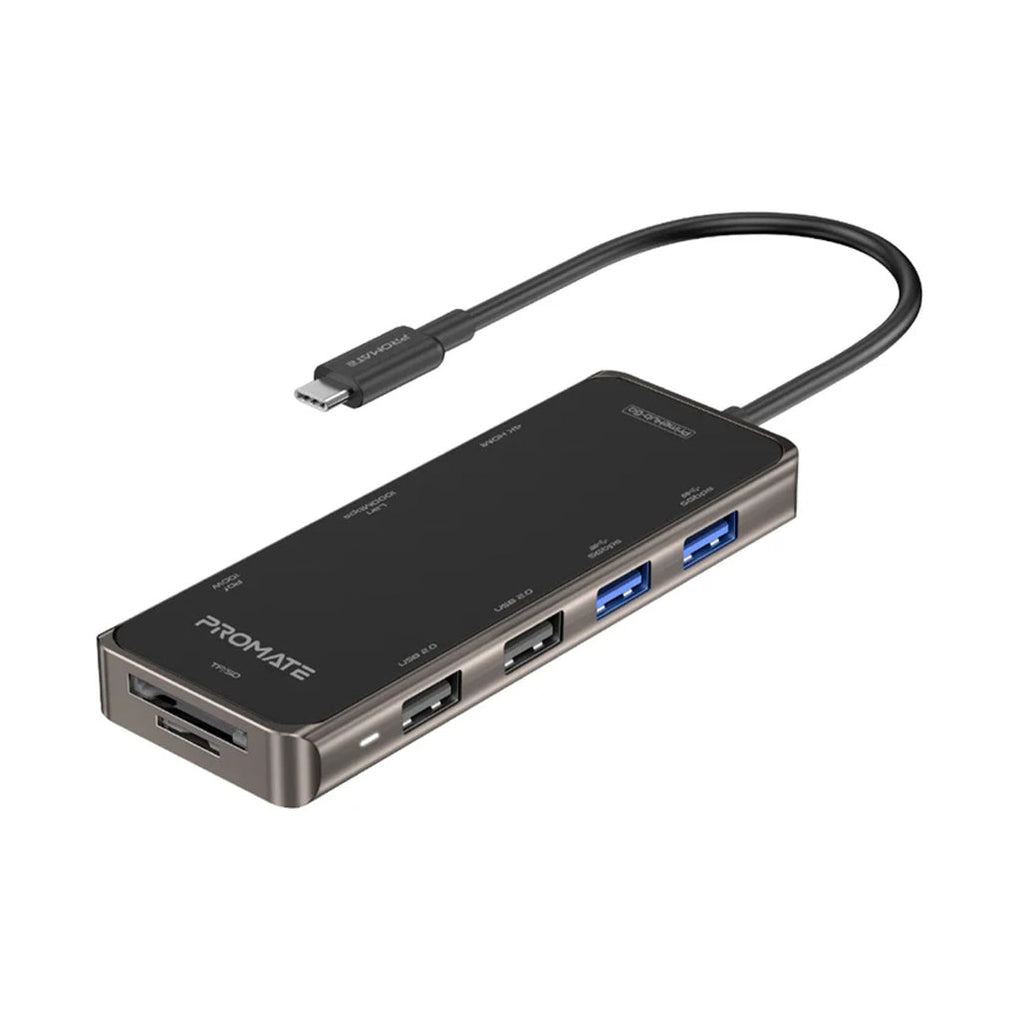 Promate PrimeHub-Go | 9-in-1 Multiport USB-C Hub