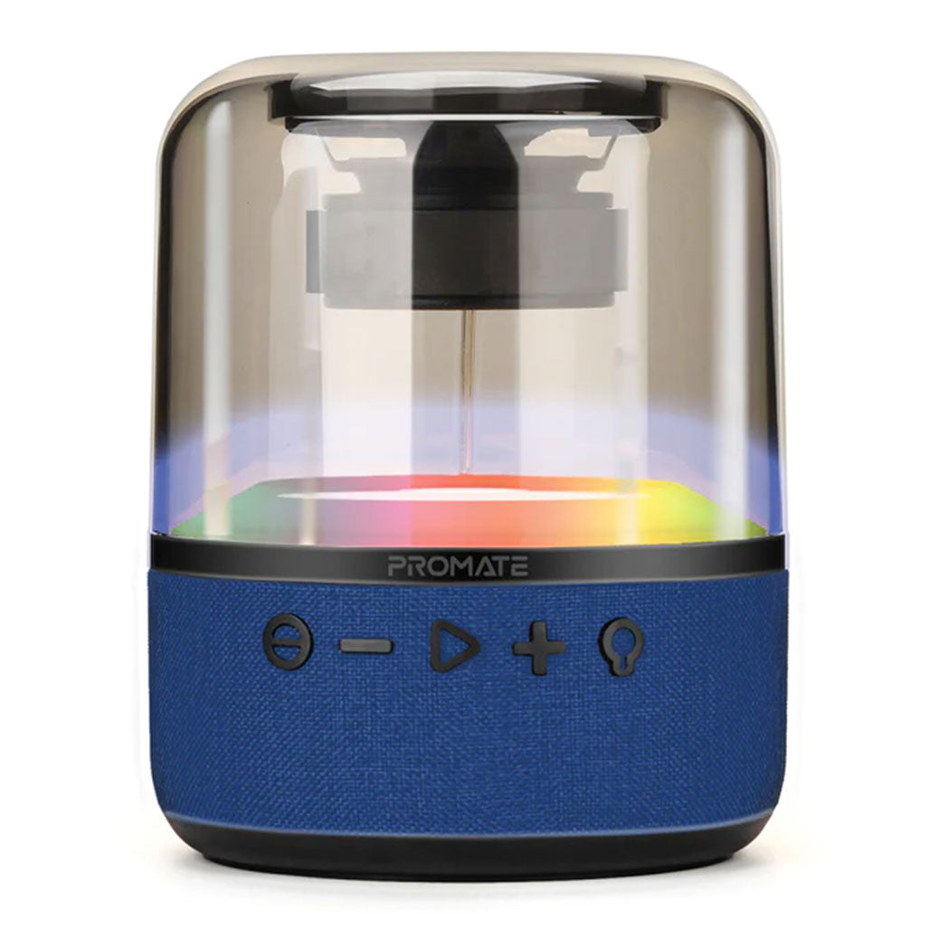 Promate Glitz-L HD LumiSound 360° Speaker | Blue