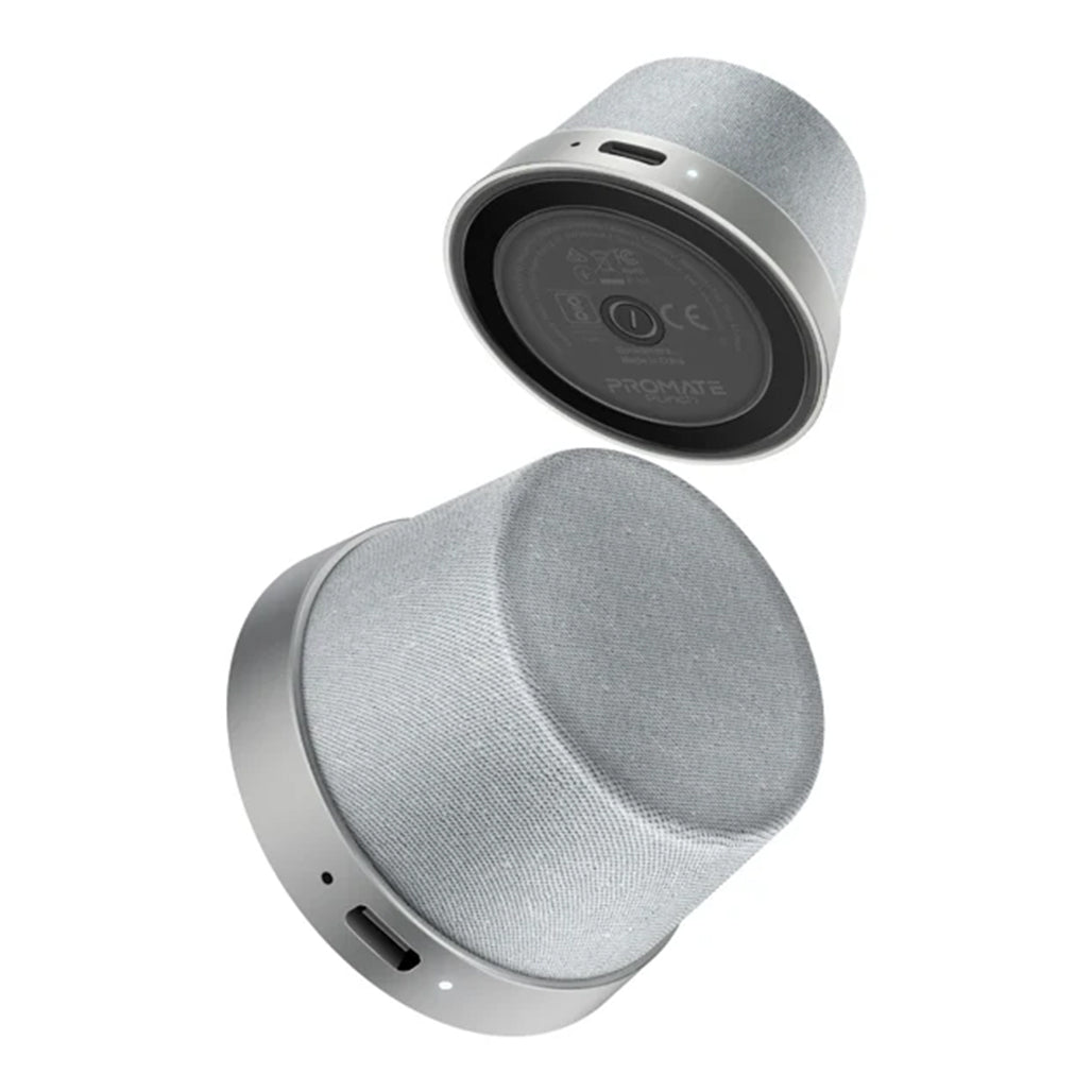 Promate Punch Mini Silver - Bluetooth Speaker with MagSafe