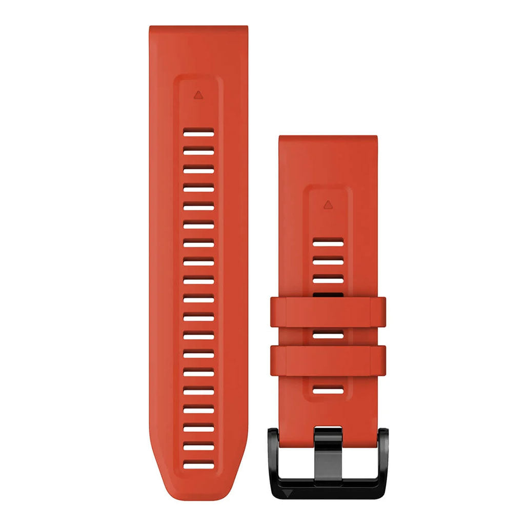 Garmin QuickFit 26 Watch Bands, Flame Red Silicone.
