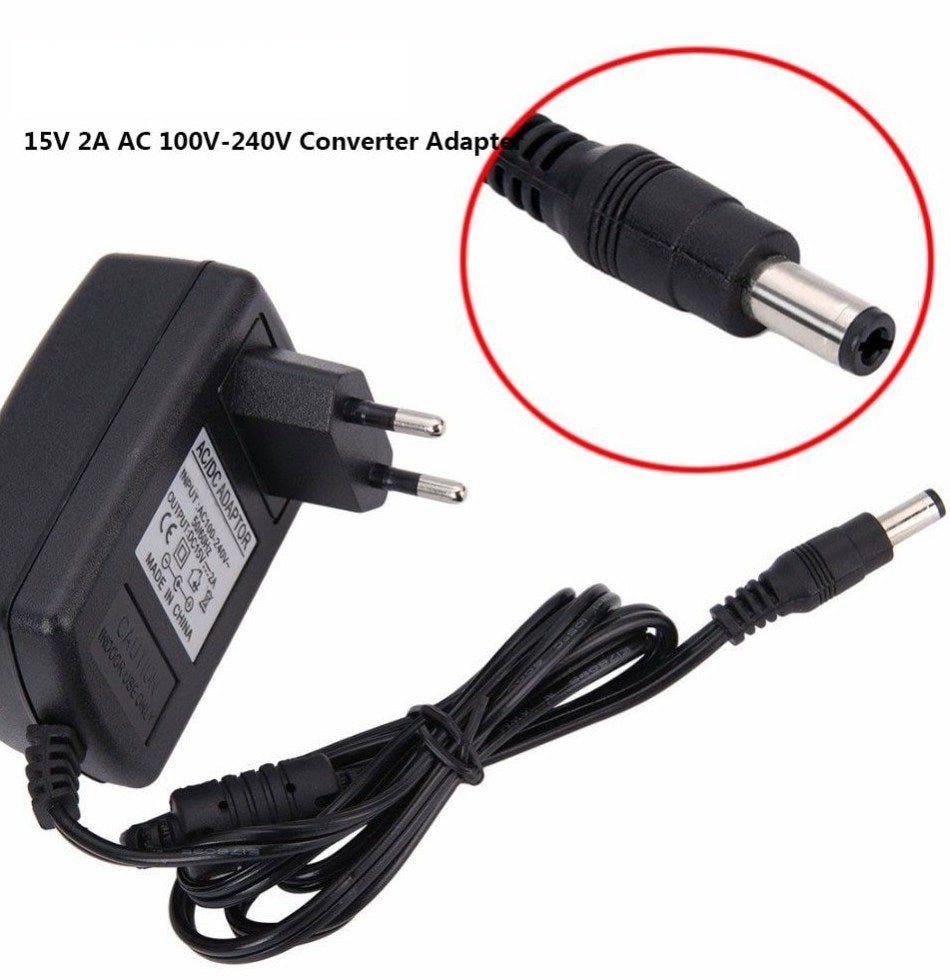 Adapter Universal 15V 2A Power Supply Charger EU US - RP17
