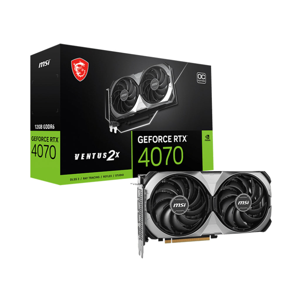 MSI GeForce RTX™ 4070 VENTUS 2X E1 12G OC Graphics Card